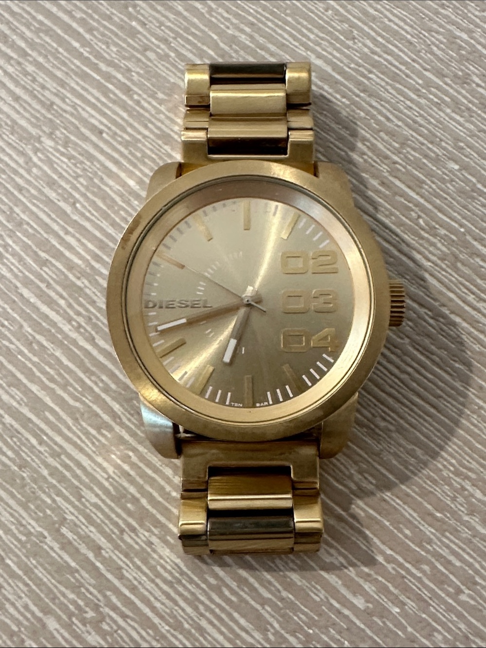 Diesel Gold-Tone Women's Round Dial Bracelet Watch